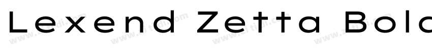 Lexend Zetta Bold字体转换